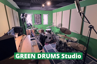 be your professional recording drummer at my studio