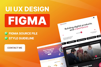 do figma website design, figma landing page, website ui design, figma design