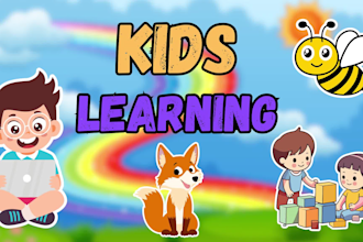 create kids learning and educational animation videos for youtube