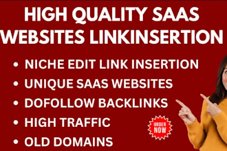 do saas link insertion on high quality saas website