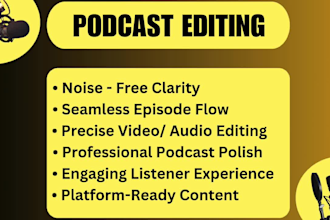 edit your podcast audio and video with studio quality sound