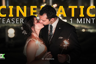 edit cinematic wedding video