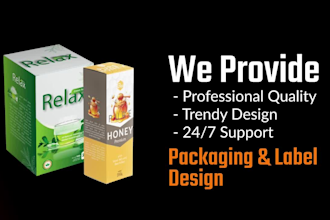 design box packaging, labels, pouches within 24 hours