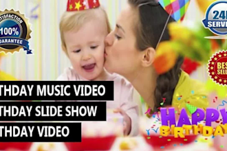 make photo slideshow video with your photos and birthday slideshow video