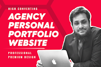 create personal portfolio website, resume, CV, business agency portfolio website