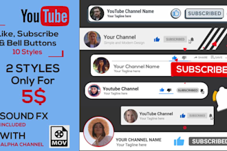 create custom subscribe button animation