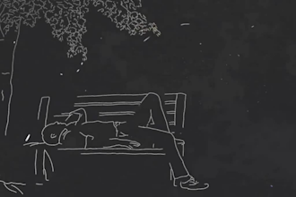 2d line art animation hand drawn lyric video music animation vector art line art