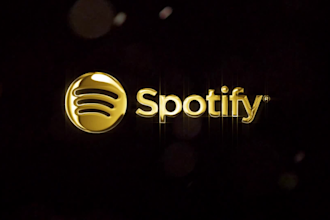 make 2d metallic gold logo animation