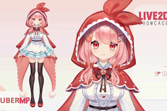draw rig live2d vtuber model vtuber model rig female vtuber live2d rigging anime