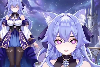 draw and rig 2d vtuber model anime live2d model anime vtuber streaming avatar