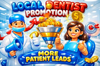 promote US or spain local dentist and generate patient leads using funnel