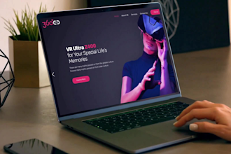 create modern web and app promo video
