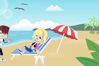 do custom 2d animated explainer video or cartoon animation