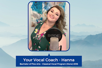 provide vocal coaching, singing lessons with technique