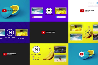 create catchy youtube animation pack for you