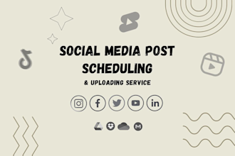 do social media post scheduling and uploading service