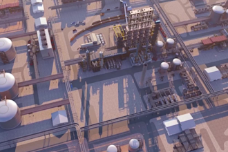 do 3d industrial video petrol chemical engineering power plant technical process