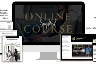 design digital product mockup, ecover bundle, online course mockup, ebook cover
