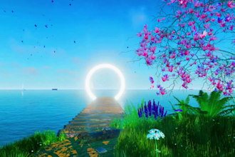 create HD copyright free meditation relaxing music video