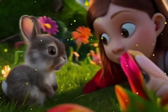 create ai animation story, ai video art, 3d cartoon for kids