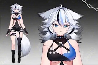 design and rig live2d model vtuber model vtuber rigging vruber commission