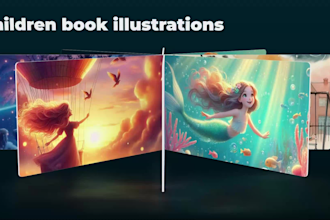 create kids storybook illustrations