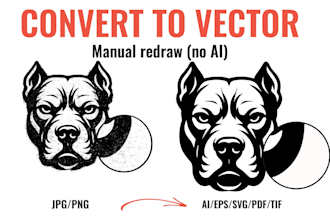 convert jpg png to vector, redraw logo to ai, eps, svg, PDF