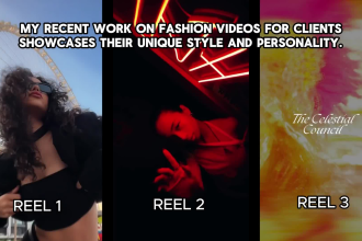 edit your fashion video for instagram reel and tiktok