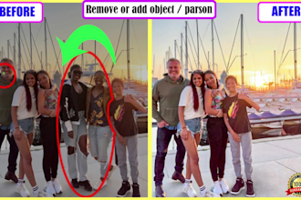 remove or add object, screenshots, text from others photos
