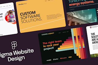 design beautiful ui and ux landing page for your business or product in figma