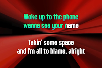 create stunning karaoke lyric video