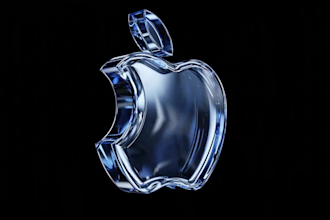 create glass 3d rotating logo or 3d spinning animation