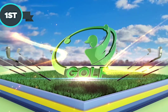 make 6 different types of golf logo intro videos in 24 hours