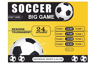 design gaming poster, event poster and business flyer