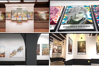 do realistic art gallery museum video museum art gallery animation video for you