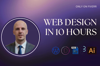 do a professional webdesign, responsive website in 10 hours