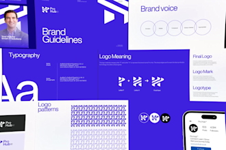 design a minimalist business logo, branding kit, brand identity and brand guide