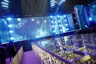 make 3d stage lighting render, event lighting design, 3d nightclub, stage show