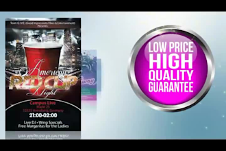 do professional flyer creation, poster, or banner in 24 hours
