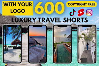 provide luxury travel instagram reels and youtube shorts, tiktok