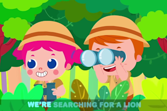 2d custom cartoon nursery rhymes video animation for kids