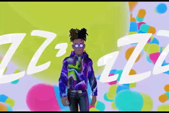 create cartoon music video, ai music video, 3d cinematic, motion and anime music