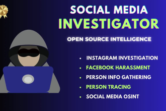 investigate social media harassment and info gathering as a private investigator