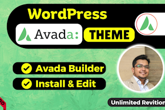create avada wordpress website with avada theme and avada builder