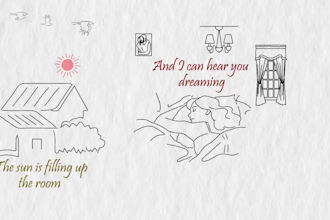 create animated hand drawn lyric video