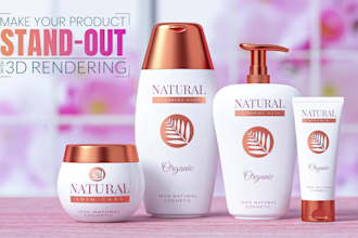 do 3d modeling and photo realistic 3d product rendering