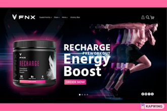 design shopify banner and esty website banner