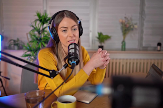 do creative podcast audio and video editing with intro and outro