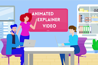 create 2d animated explainer video or sales video