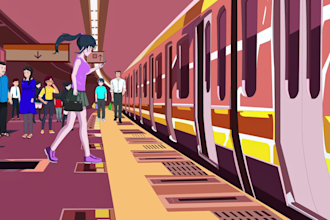 create 2d animation video in anime or cartoon style